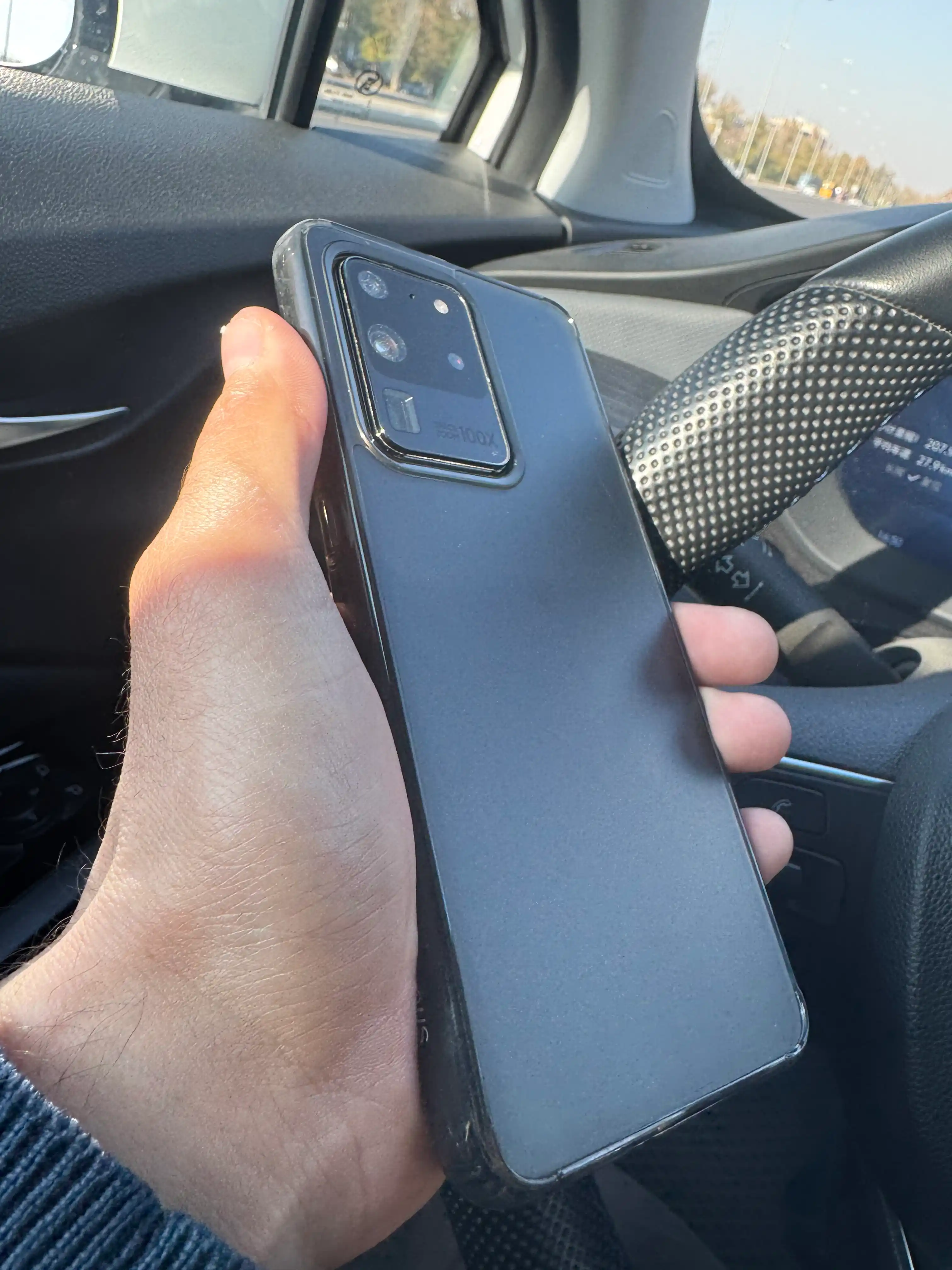 Чехол для Samsung S21 Ultra, черно-прозрачный, защитный, стильный дизайн