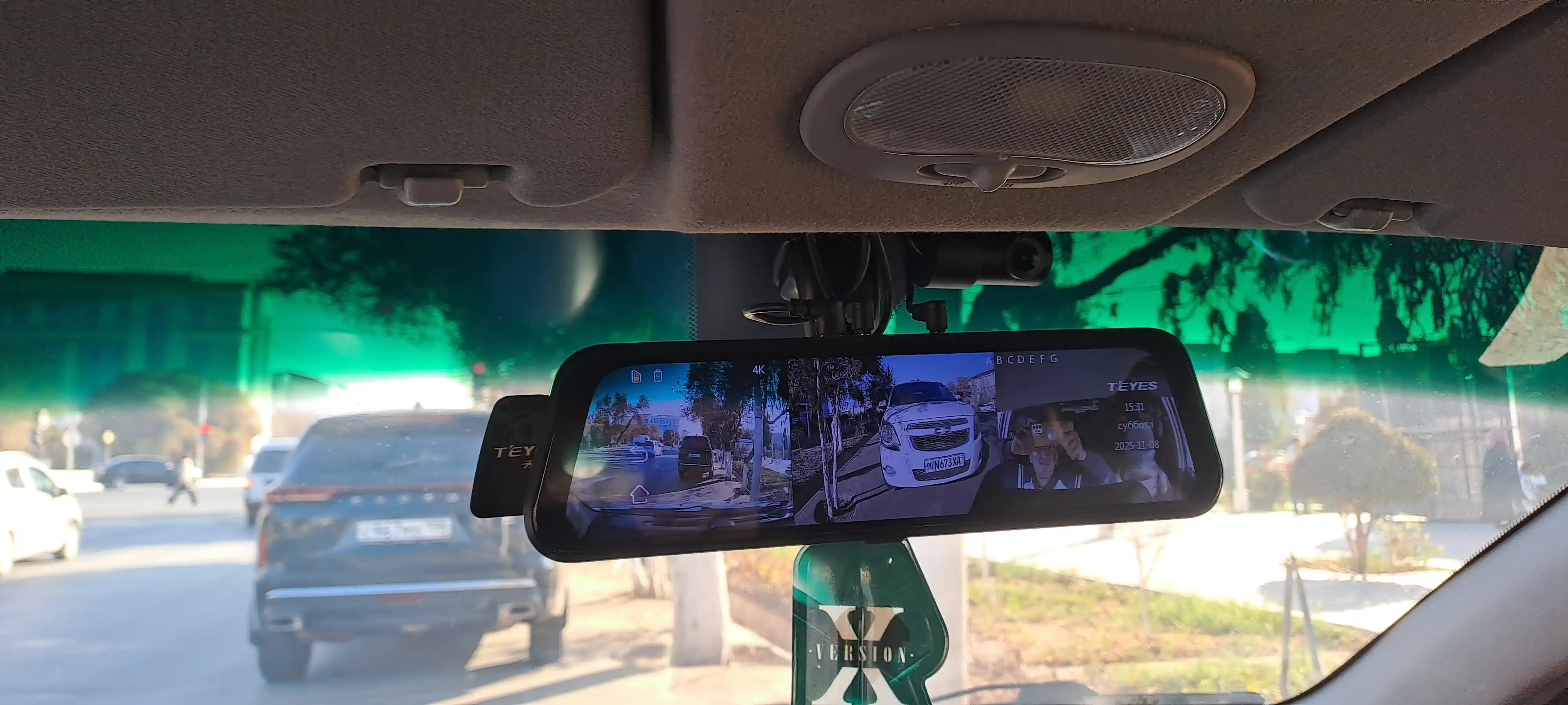 Videoregistrator TEYES Q8, 2K, Wi-Fi ulanish, Adas, BSD 3ta kamera, sensor boshqaruv