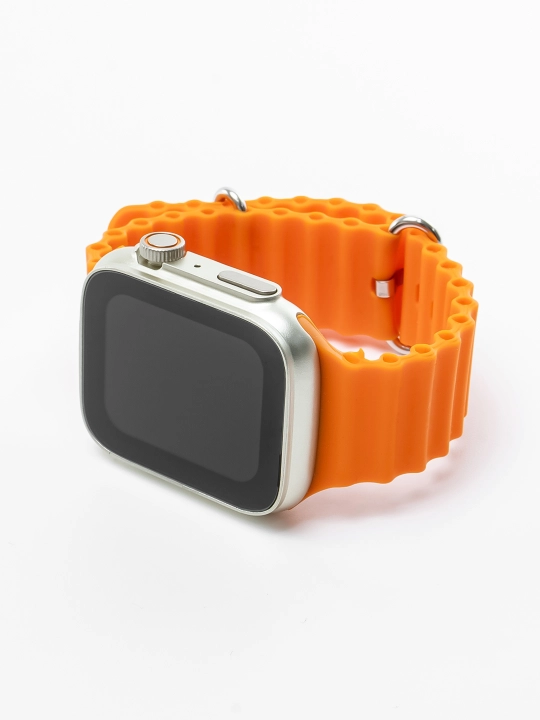 Смарт-часы T800 Ultra – спортивные, 49 мм, 1.99″ дисплей, оранжевый ремешок