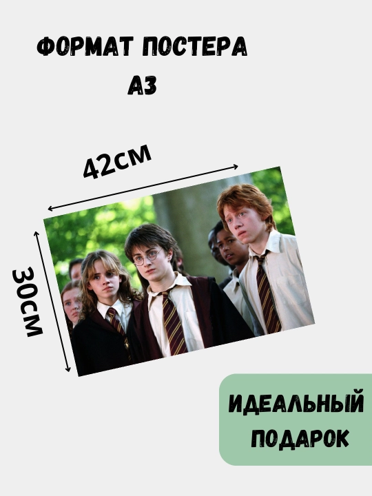 Постер Гарри Поттер, А3 плакат
