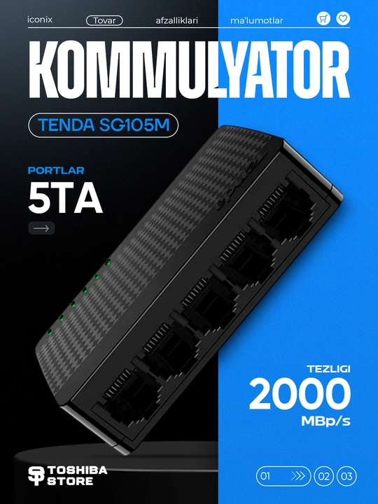 Kommutator Tenda SG105M - 