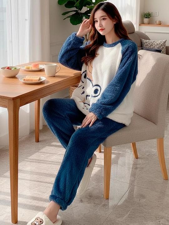 Ayollar uchun pijama tepa past