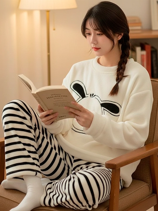 Ayollar uchun pijama tepa past