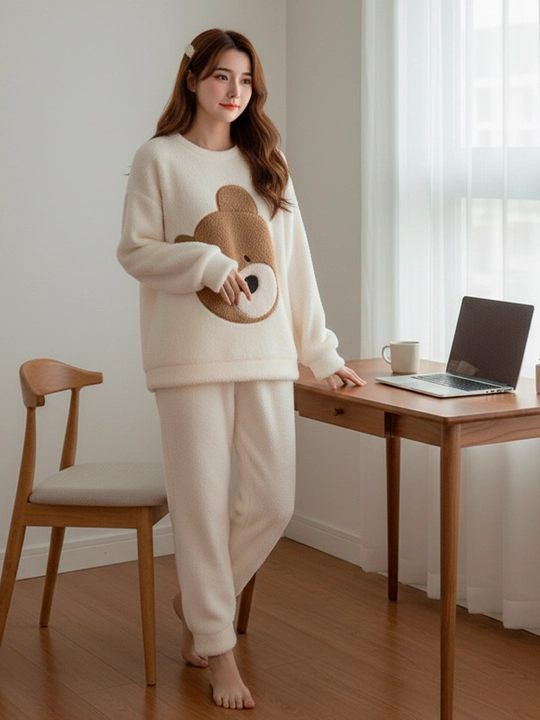 Ayollar uchun pijama tepa past