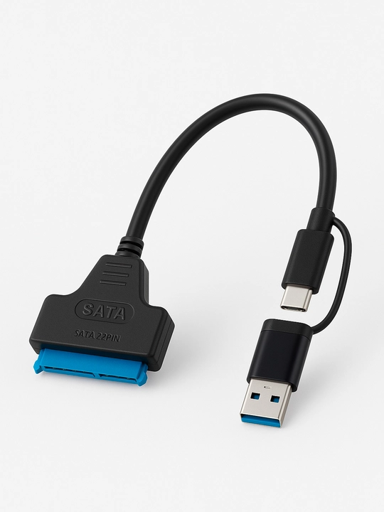 Aдаптер USB-SATA Type-c кабель-переходник USB 3.0 для SSD-HDD 2'5 - 
