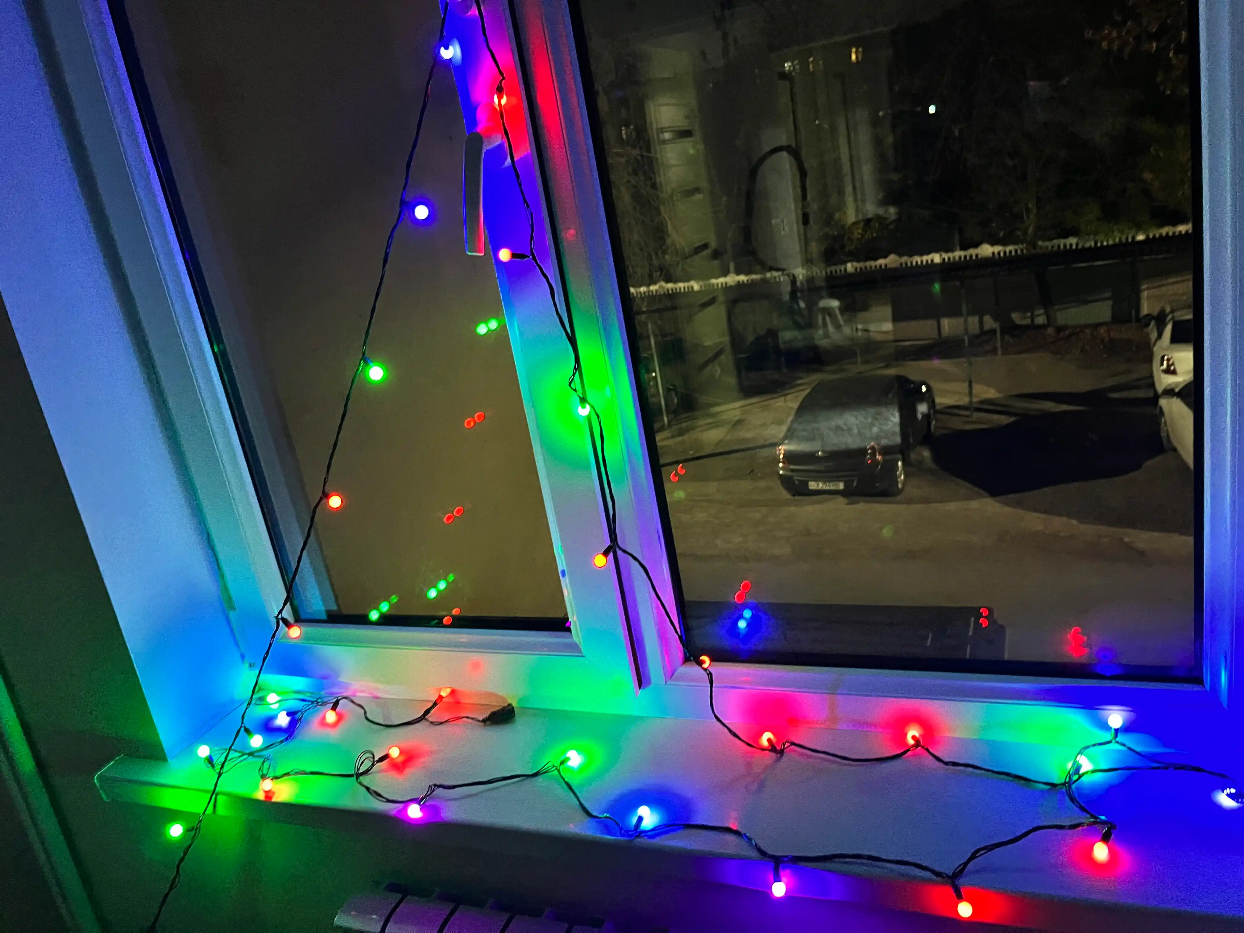 Гирлянда для елки, комнаты, окна, разноцветная LED, 5 м, с удлинителем, Vegas "Шарики"