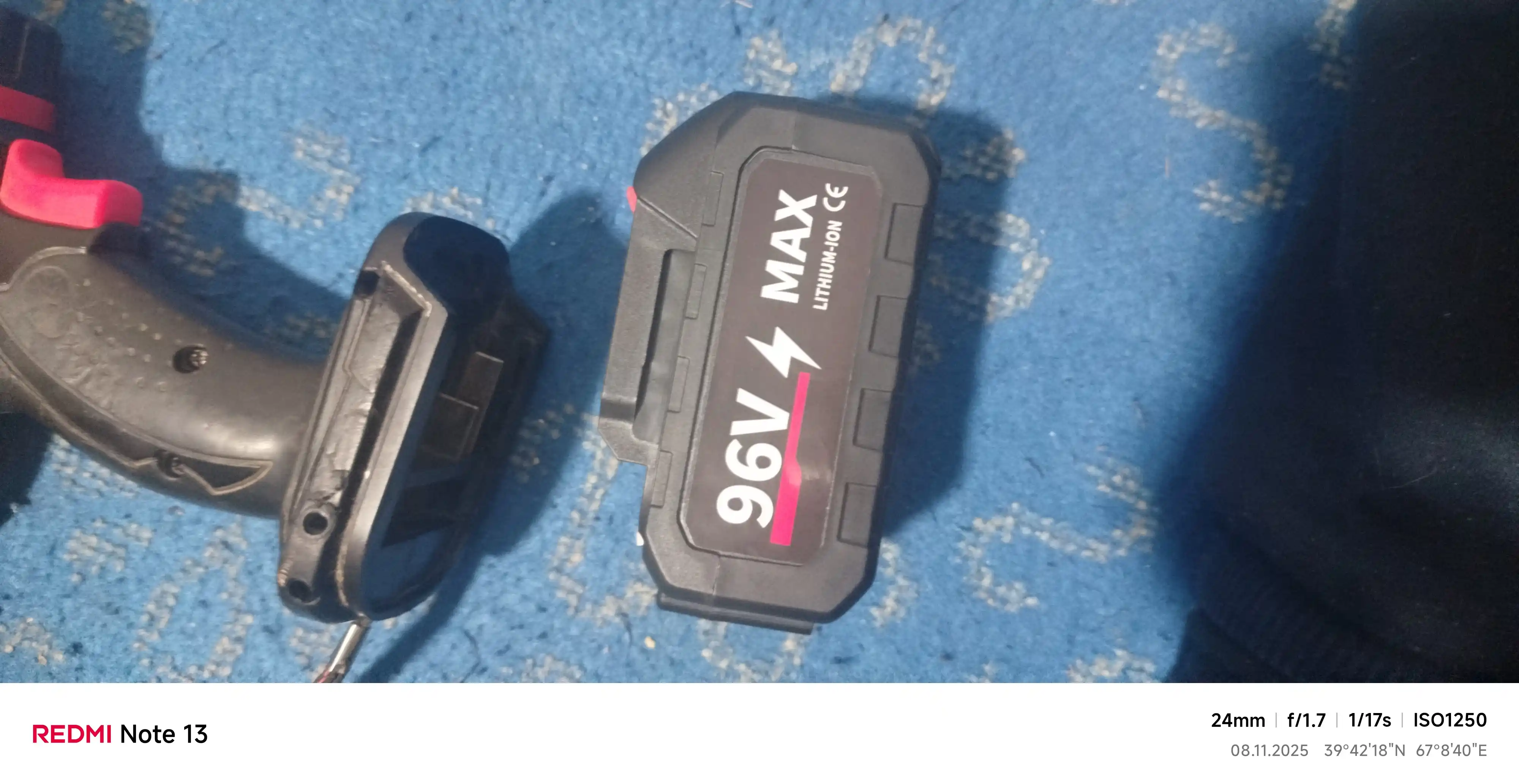Litiy - ionli akkumulyator, plastik, 21 V, 10 ta hujayra, batareyka, tez quvatlash,