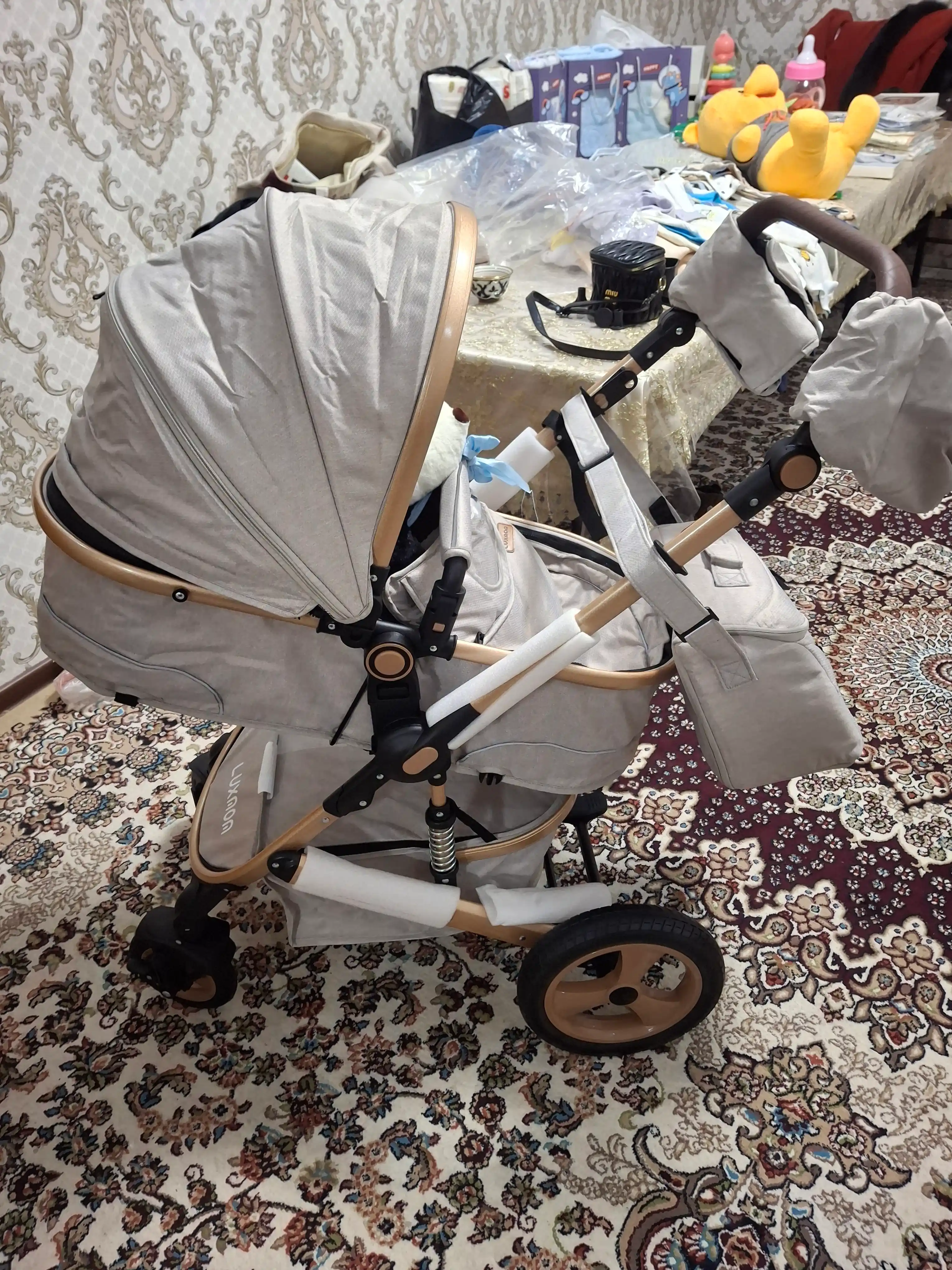 Детская коляска luxmom 518 + C 3 в 1 , трансформер