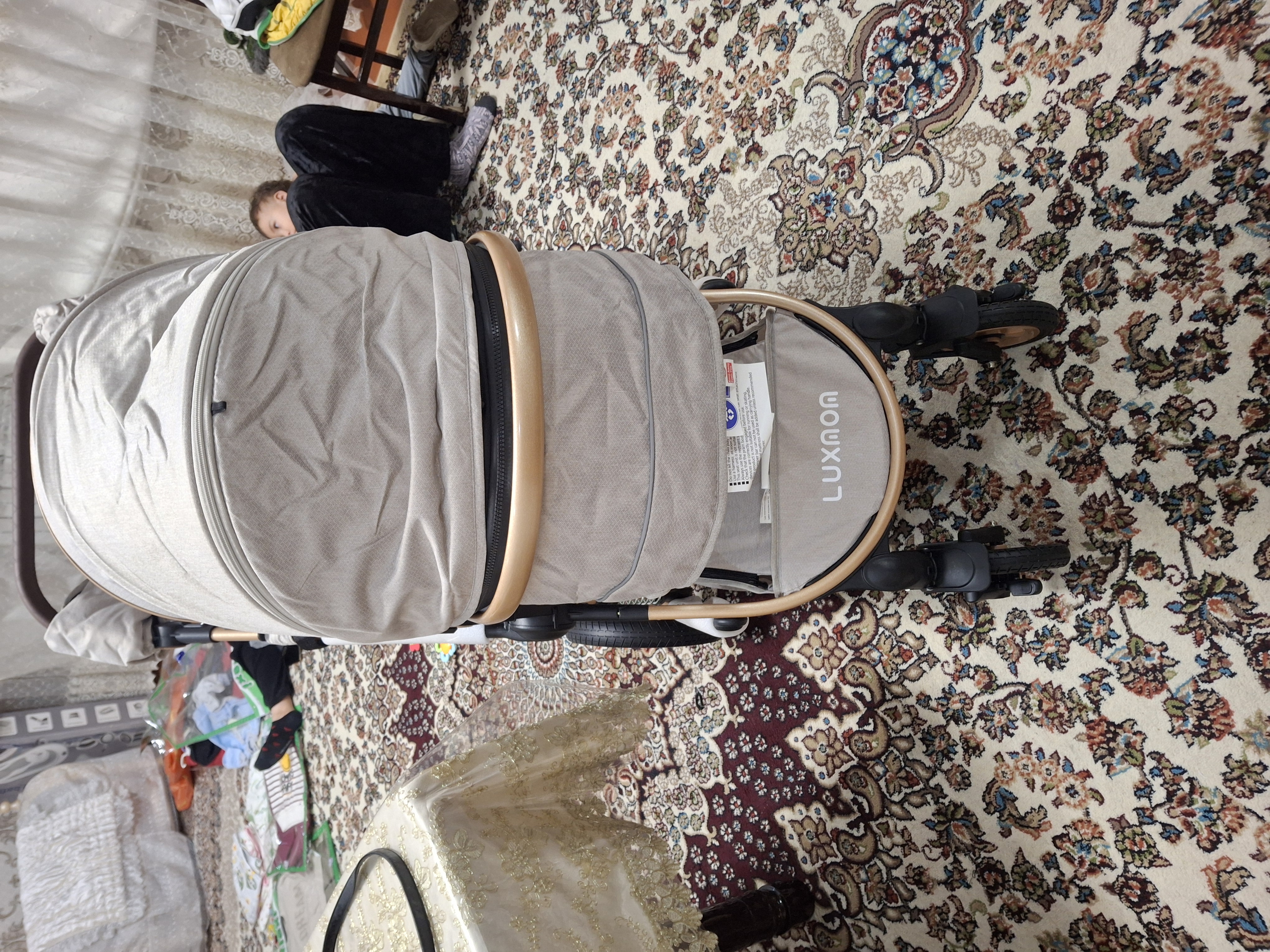 Детская коляска luxmom 518 + C 3 в 1 , трансформер