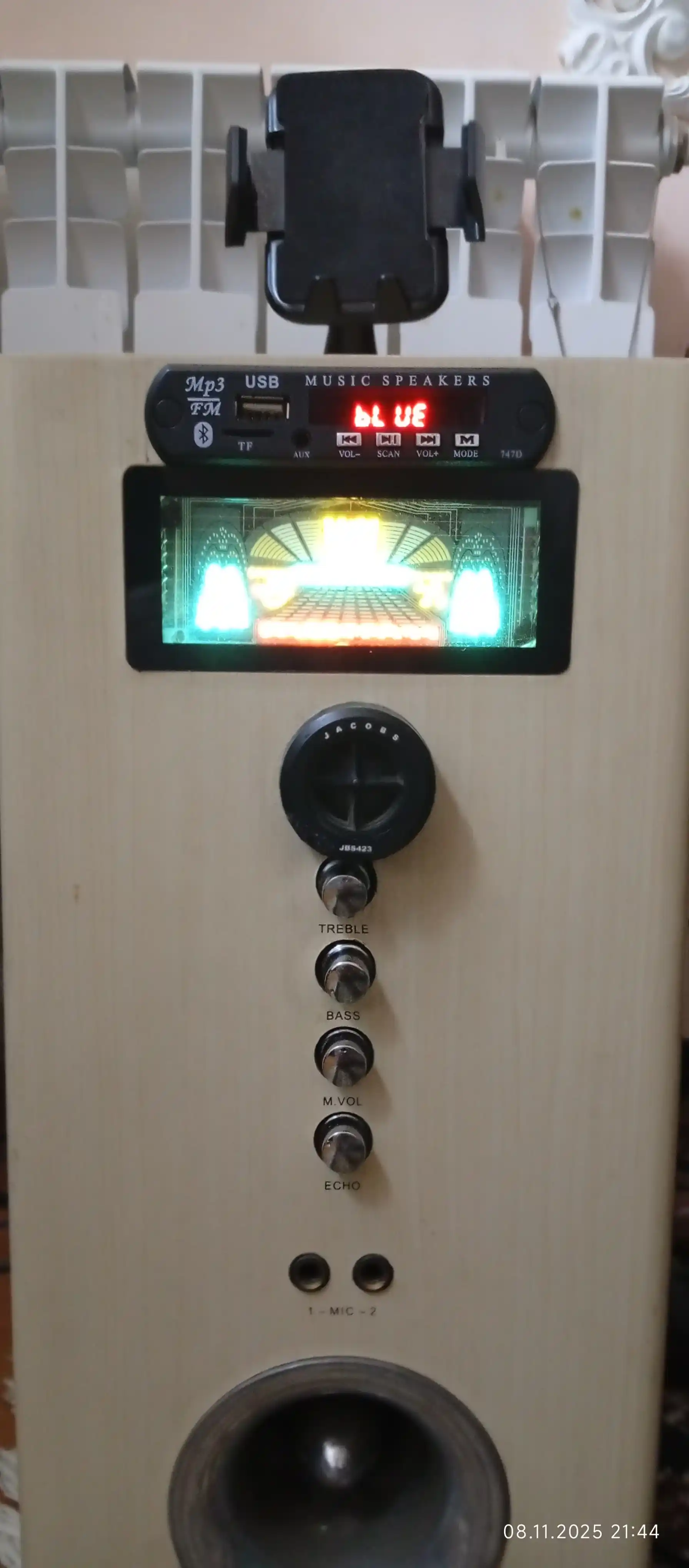 Mp3 modul, audiodekoder pultli, 12V, FM, AUX