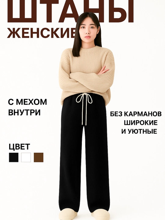 Ayollar uchun keng baxmal ishtonlar, kuz-qish mavsumi, baland bel bilan, erkin, velvettan