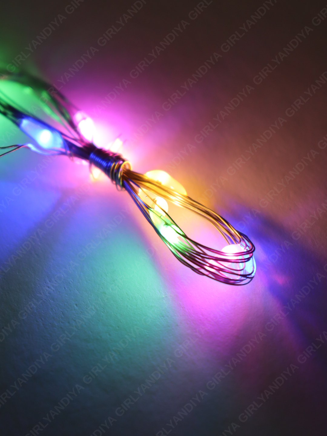 LED гирлянда Роса на батарейках, 3 метра, 4 цвета, новогодняя гирлянда для дома и елки