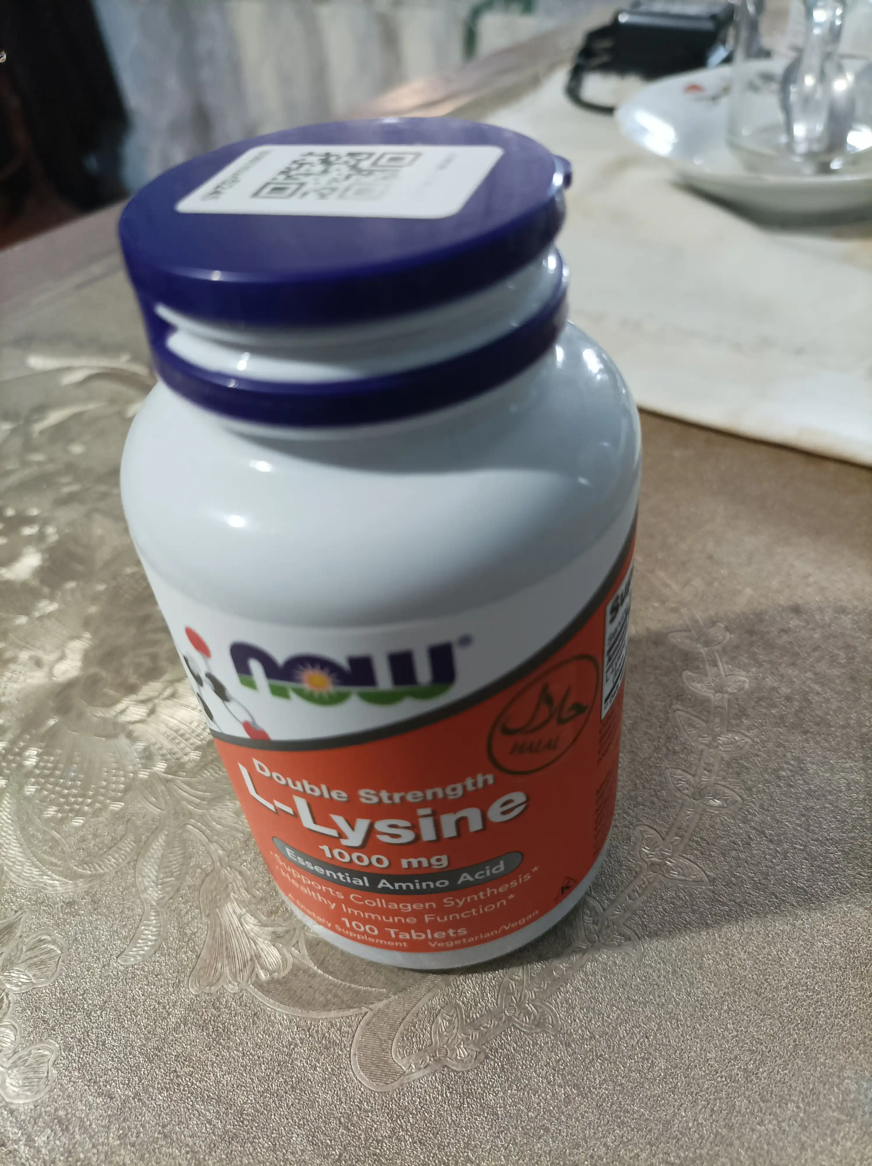 Now Foods,L-Лизин, Л-Лизин мг и 1000 мг в таблетках, Халяль