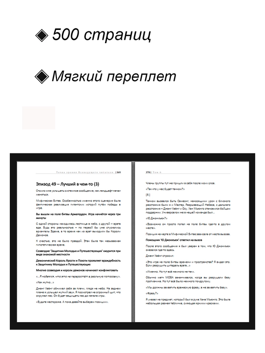 Новелла, Точка зрения всеведущего читателя, 6 том