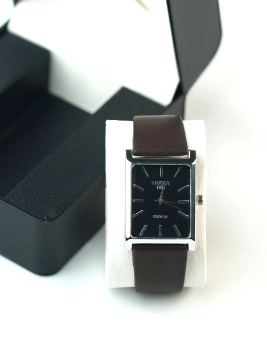 Tissot Classic Rectangle — Elegant erkaklar soati - 