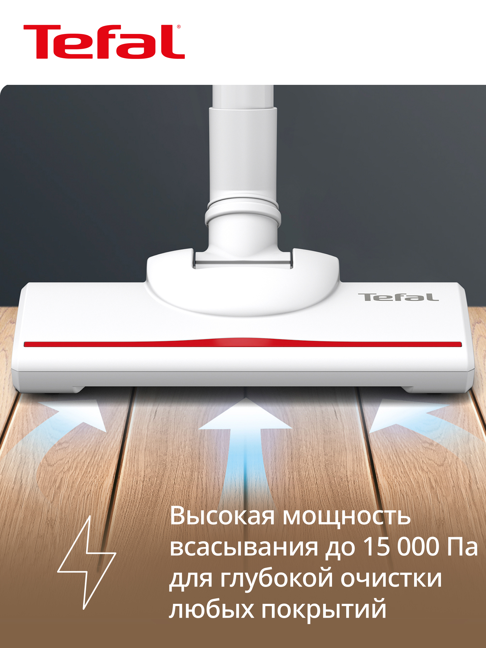 Проводной вертикальный пылесос Tefal Vertical Vacuum Cleaner TY1R17F1