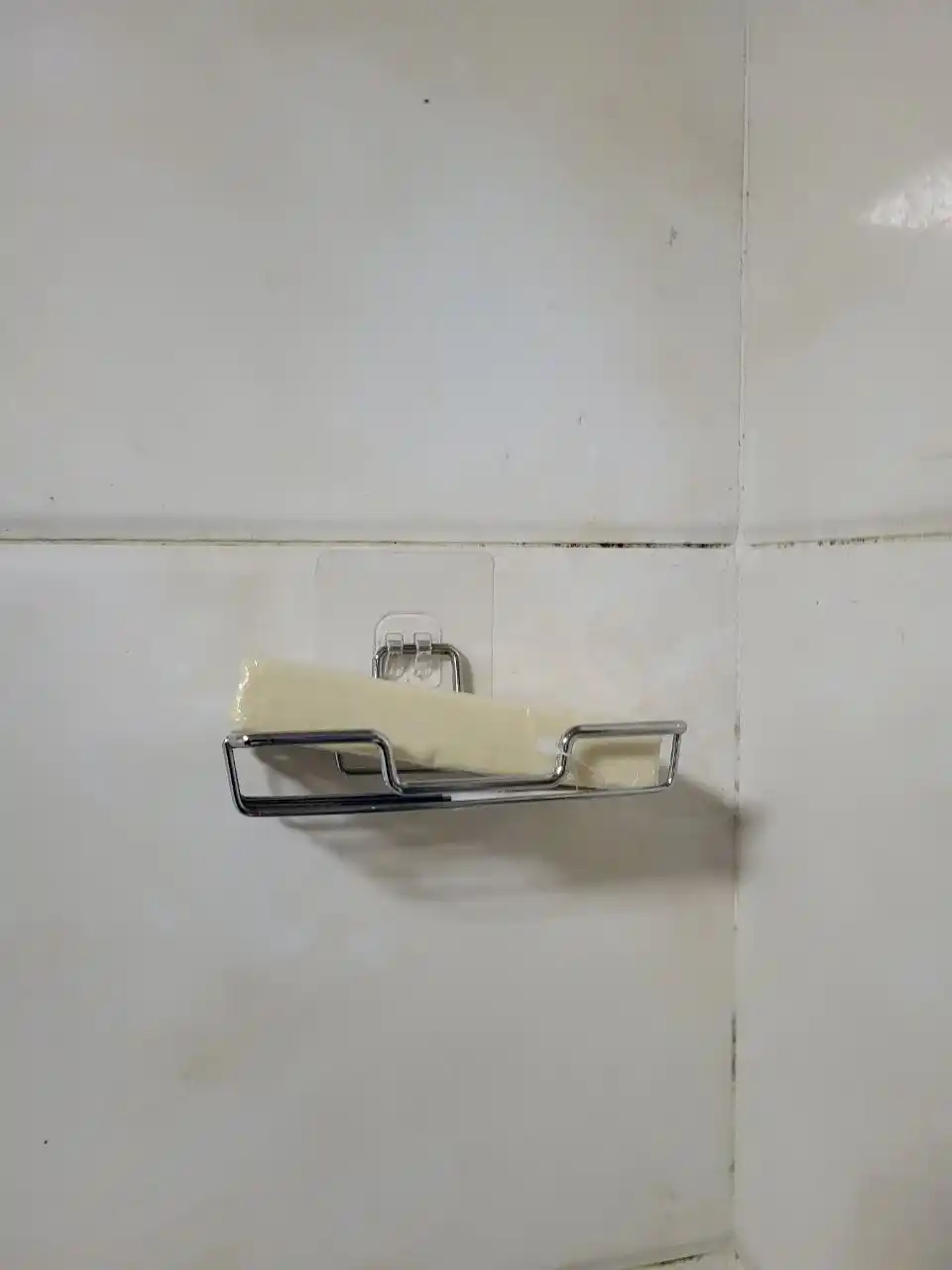 Panjarali sovun ushlagich, zanglamaydigan po‘lat, samokleykali, 14×9×2,5 sm 