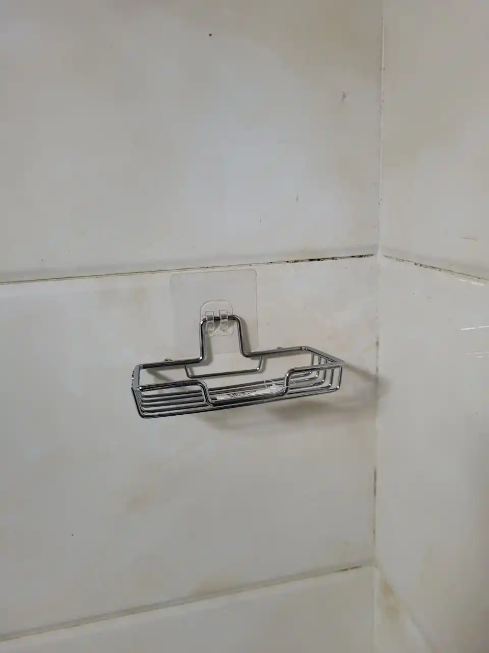 Panjarali sovun ushlagich, zanglamaydigan po‘lat, samokleykali, 14×9×2,5 sm 