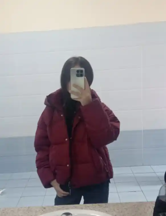 Ayollar qishki puxovik kurtka-issiq, 1 o‘lchamli malomerit