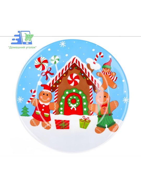 Рождественский набор Snowy Mug — кружка 325 мл и блюдце 20 см, керамика