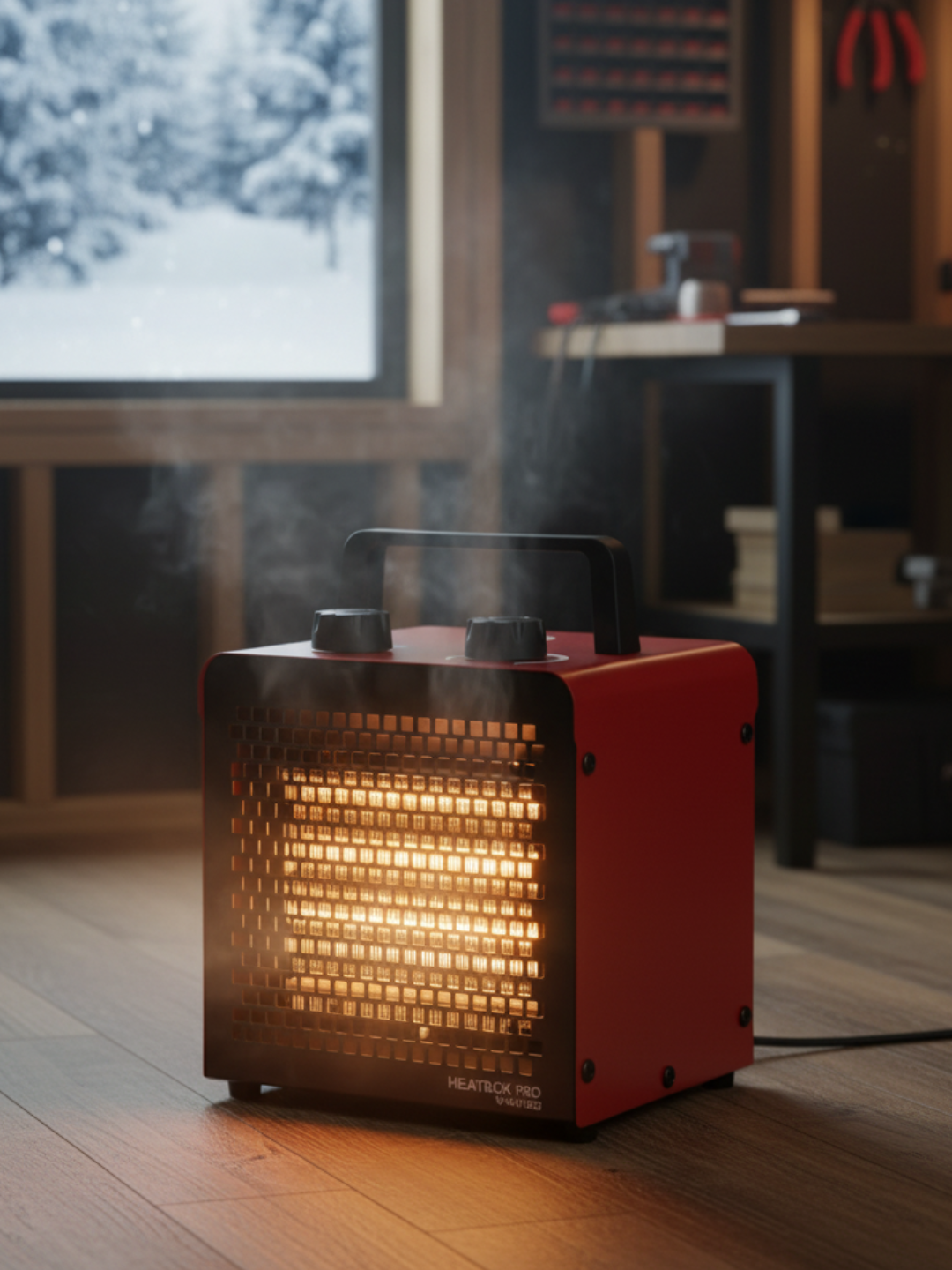 Тепловая пушка HEATBOX PRO 2000 Вт — керамический обогреватель до 25 м², 2 режима