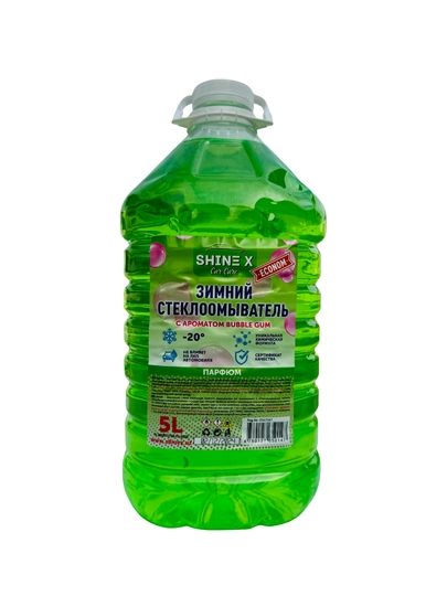 Незамерзайка "ShineX" -20 градус, 5 литр — SHINEX-5ZN-ЗЕЛЕН