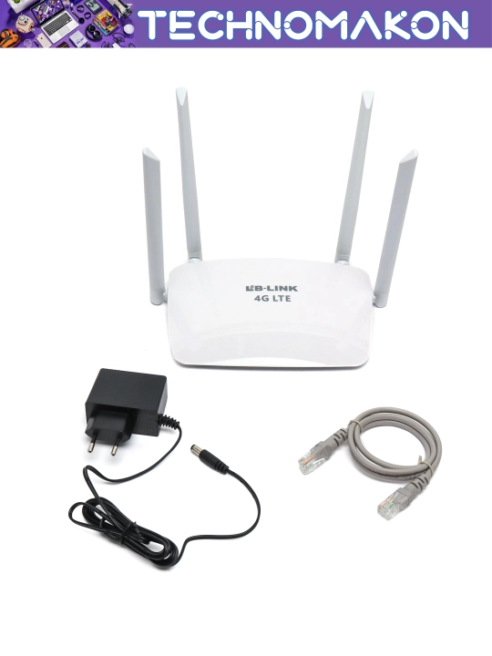 Роутер Wi-Fi с сим картой 4G Lb-Link BL-CPE450H, 300 Мб/сек