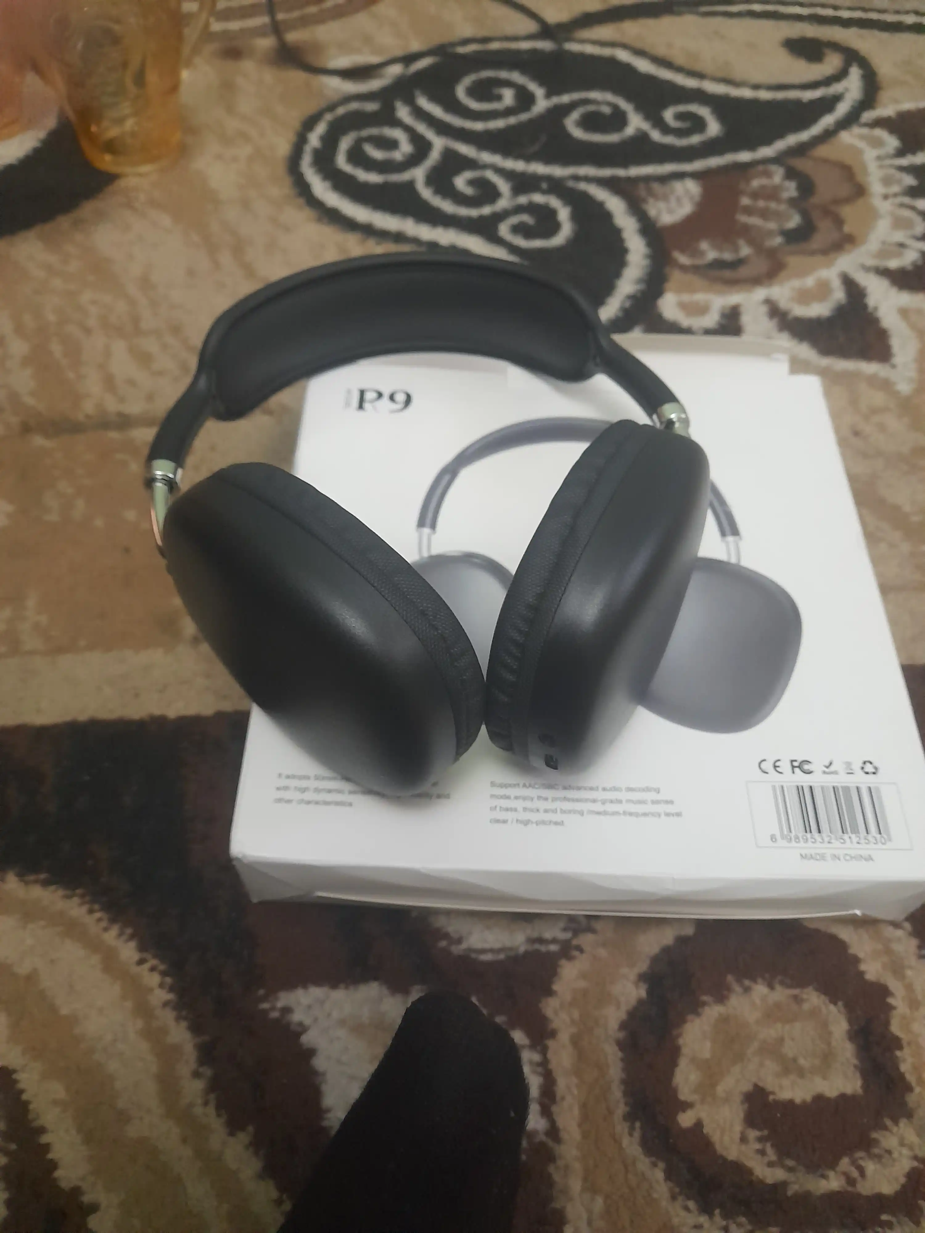 Simsiz Bluetooth quloqchinlar P9, toliq o'lchamli bluthooth naushnik
