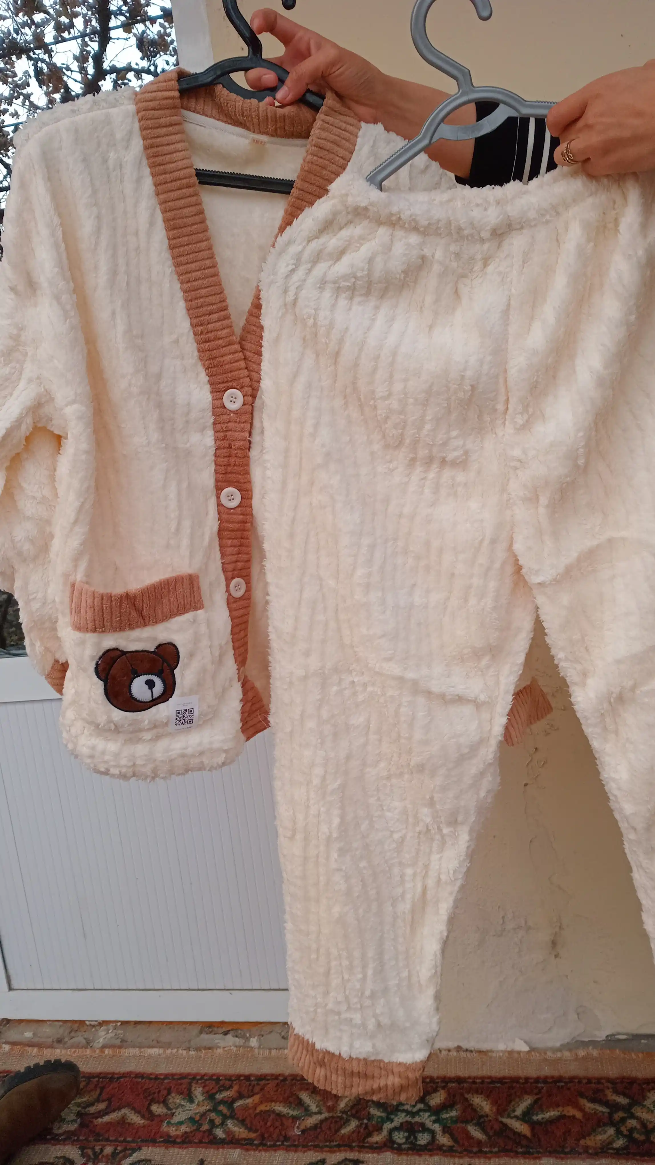 Pijama ayollar uchun qishki, issiq qalin momiq pijamalar, yangi pijama ayollar kiyimi
