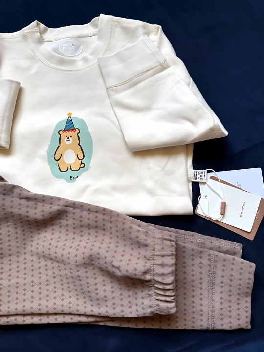 Детский пижамный двойка, дышащий, для детей 3-4-5-6 лет, хлопковый интерлок, Китай