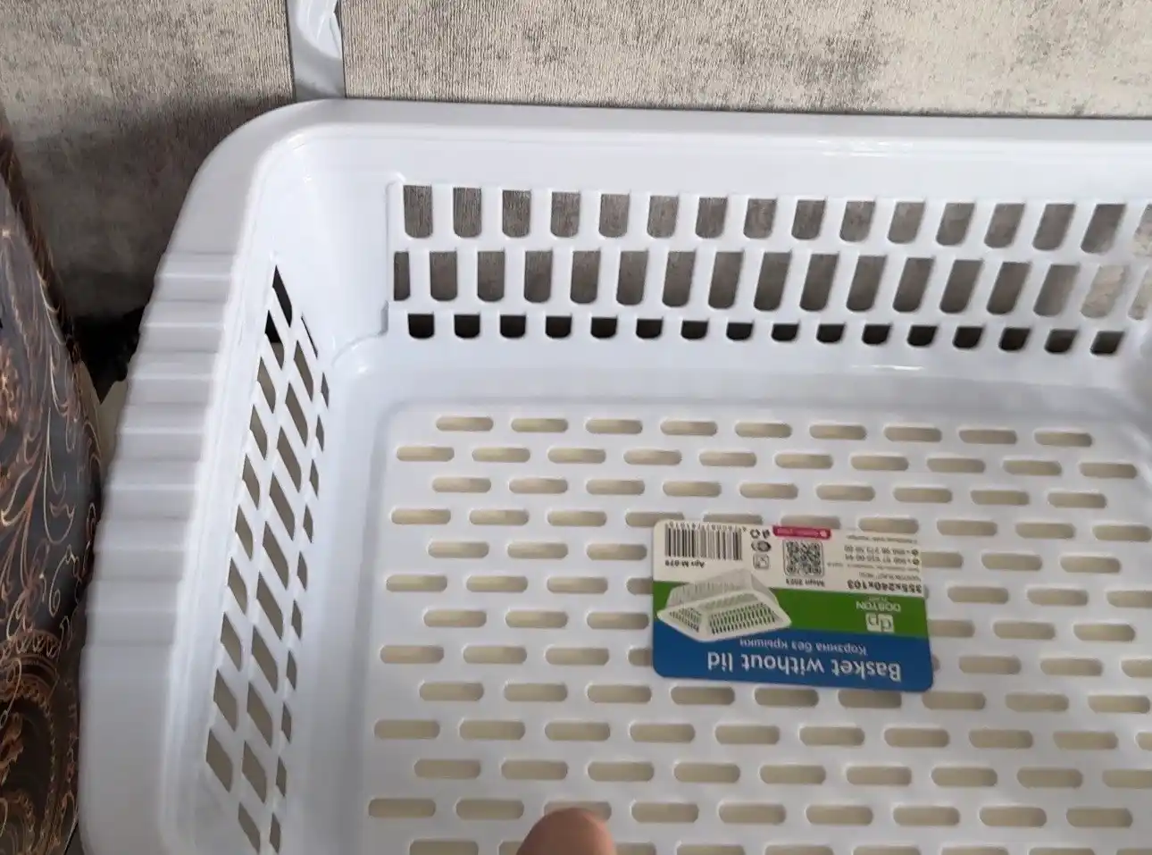 Saqlash uchun savati, plastik, narsalar uchun organayzeri