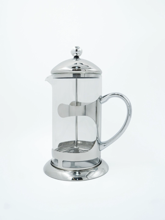 Shisha va zanglamaydigan po‘latdan yasalgan French press choynagi