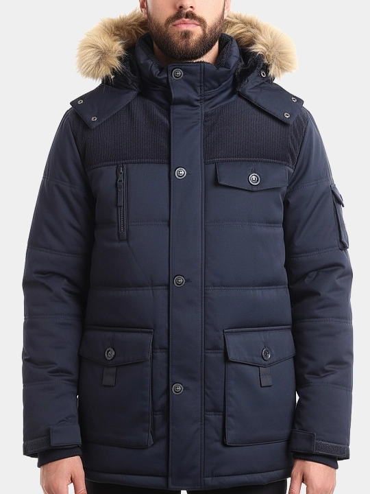Куртка для мужчин, зимняя, Alaska Menschwear, с мехом, до -20°С - 