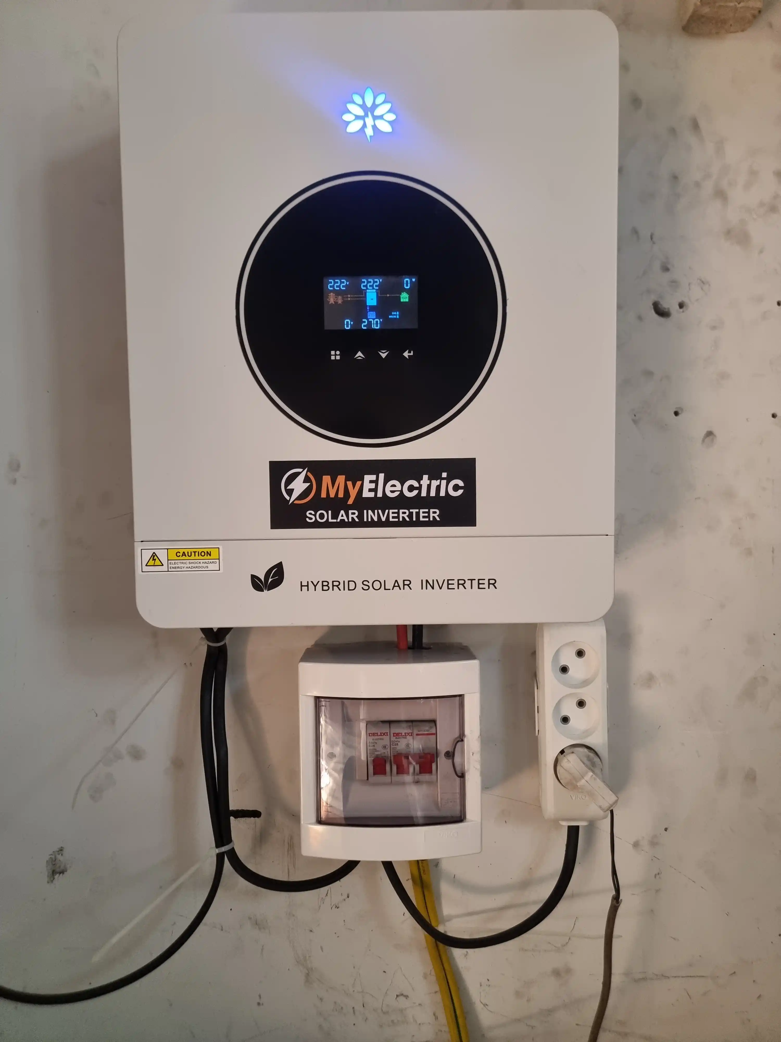Invertor gibrid 1-10,2 kvt, Sinus quyoshli uzluksiz quvvat manbai, uy, ofis va dacha uchun