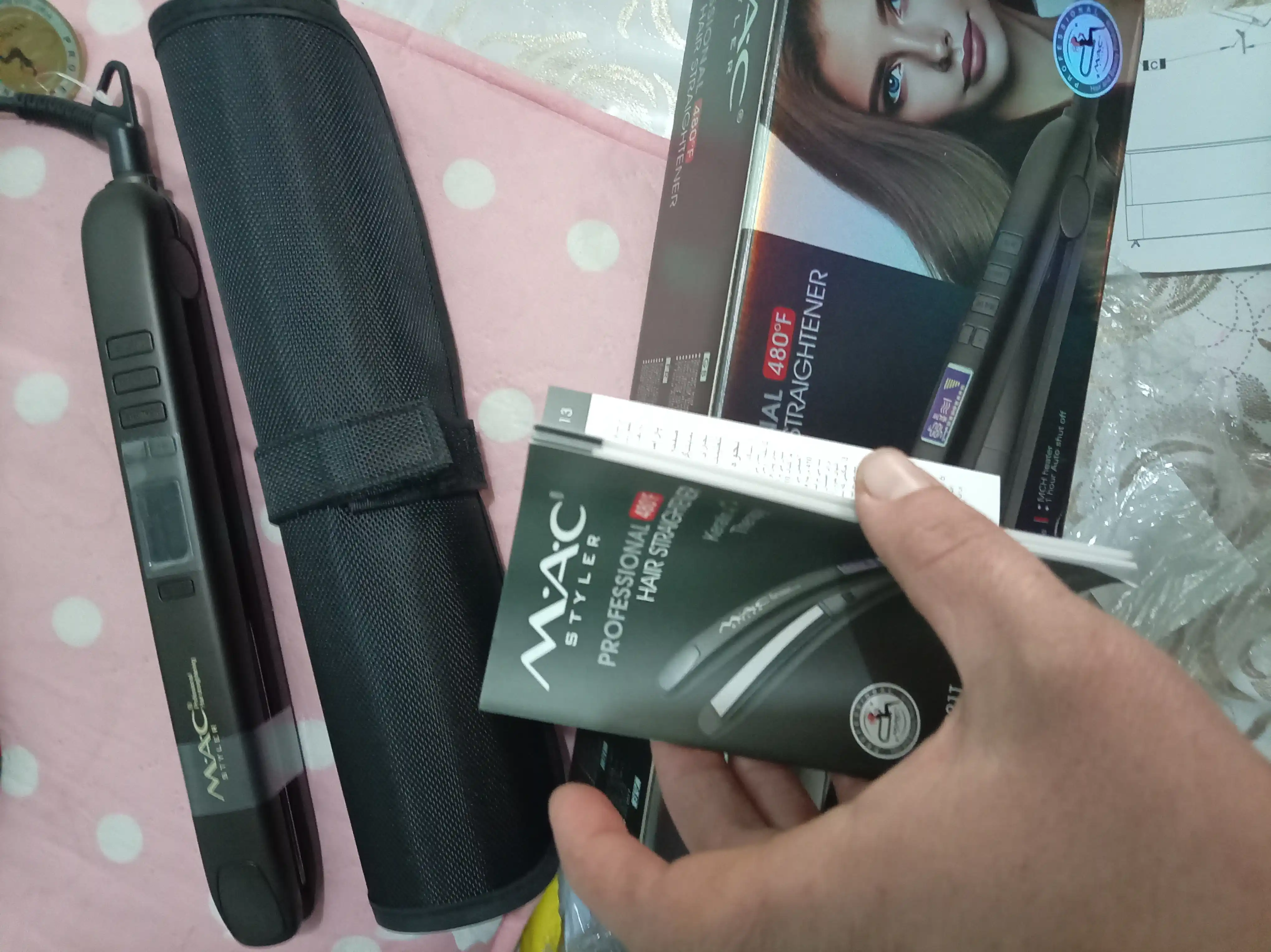 Professional soch tekislovchi dazmol MAC Styler MC-2021 Titan, LCD displeyli