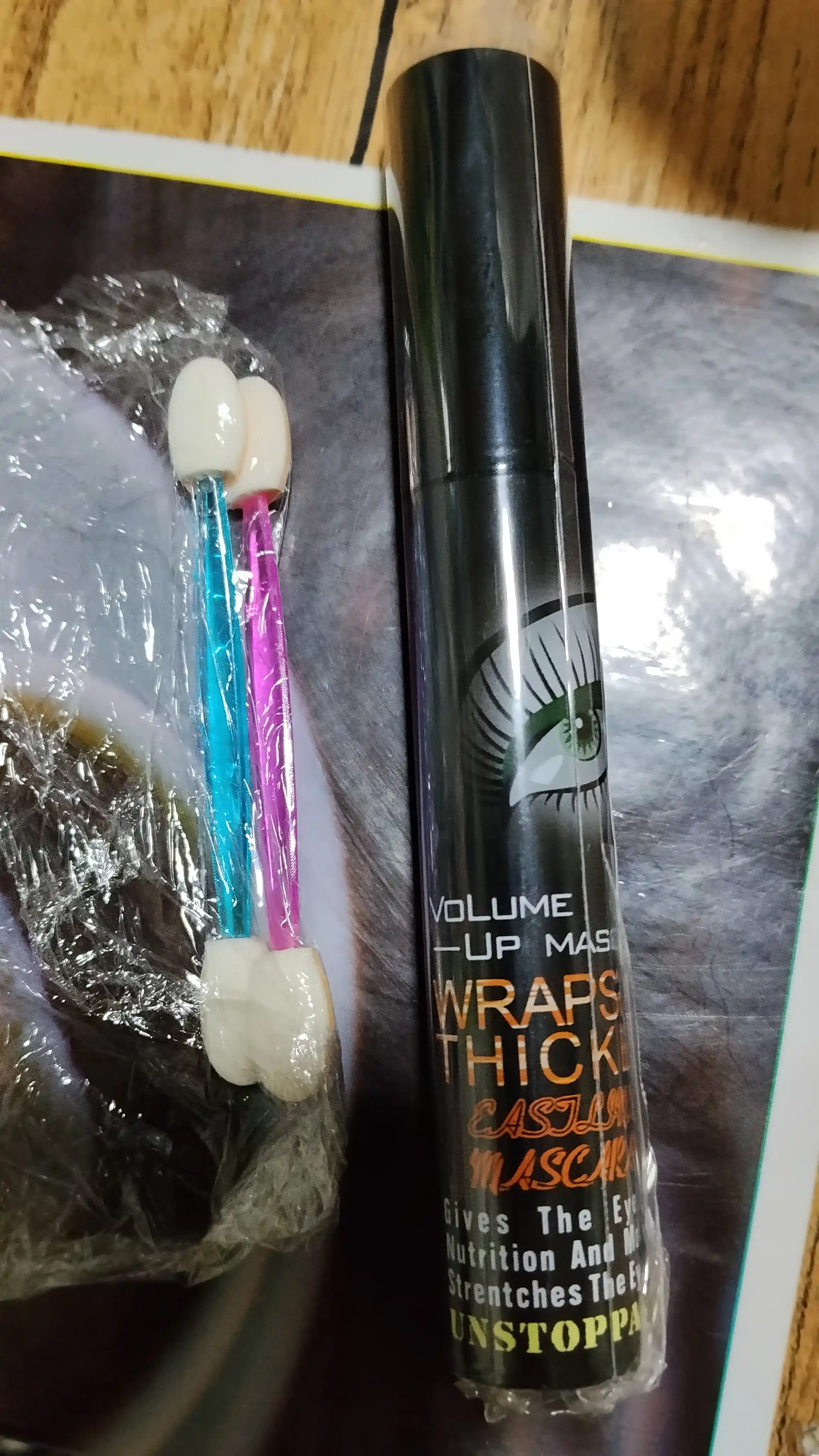 Тушь для ресниц, удлиняющая и влагостойкая, Mascara