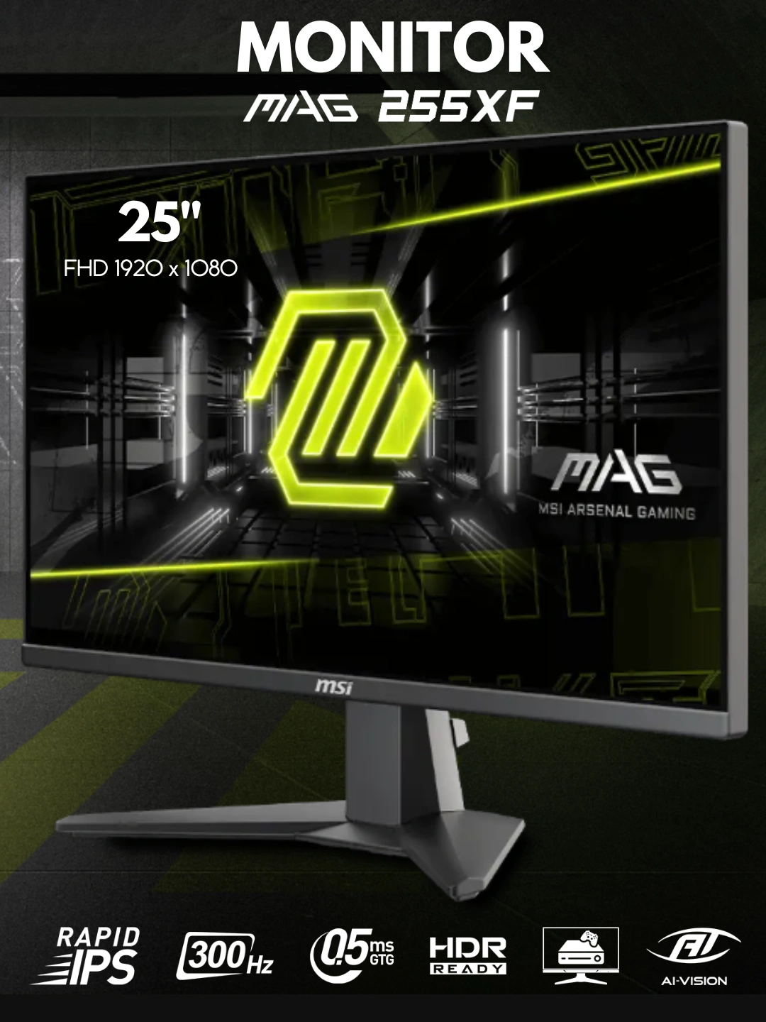 Игровой монитор MSI — 27″, 25″, IPS, 0,5 мс, 240 Гц, 300 Гц, FHD, Type-C, черный за 2399000 сум со скидкой 40%. Uzum Market