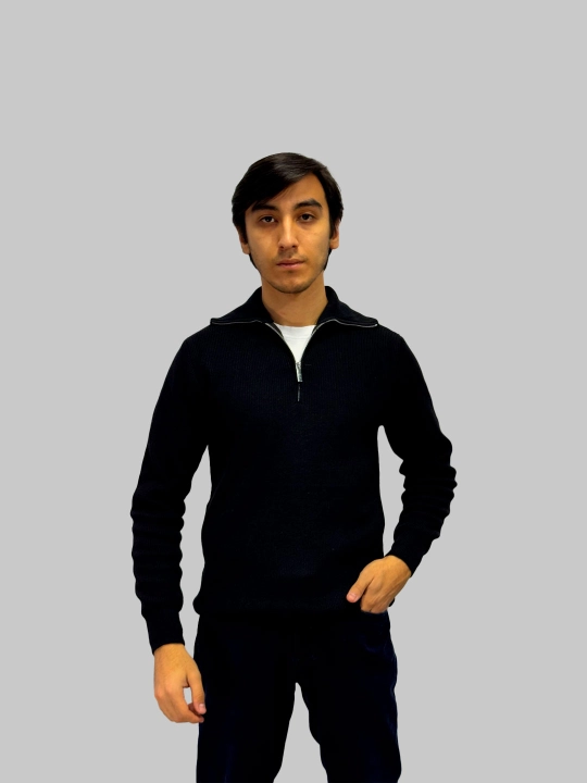 Erkaklar uchun yarim chaqmoqli sviter, polzamok, OLD MONEY, zamonaviy jemfer, polozamok