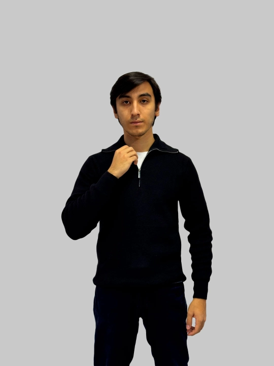 Erkaklar uchun yarim chaqmoqli sviter, polzamok, OLD MONEY, zamonaviy jemfer, polozamok