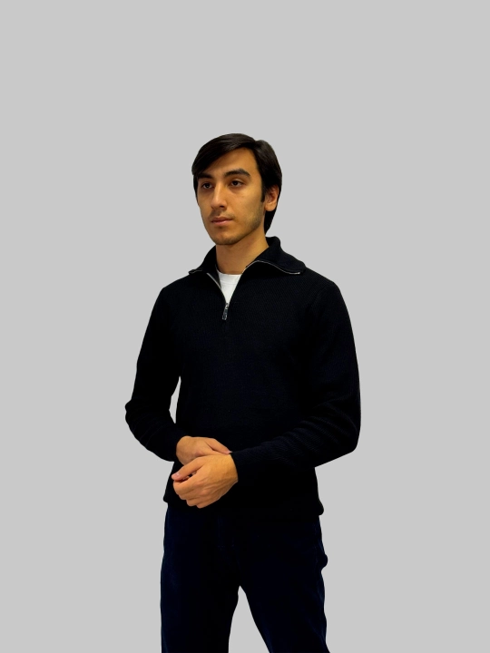Erkaklar uchun yarim chaqmoqli sviter, polzamok, OLD MONEY, zamonaviy jemfer, polozamok