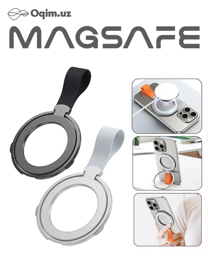 Magsafe, Telefon stend, Smartfon ushlagichi yig'iladigan Popsocket Smartfon Kumush