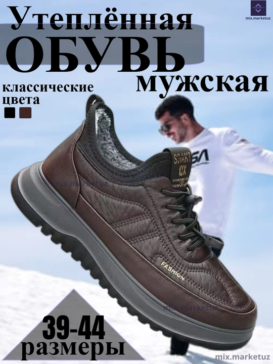 Kundalik qishki oyoq kiyim Issiq suv o‘tkazmaydi sirpanmas etik slipon krossovka Malomer 