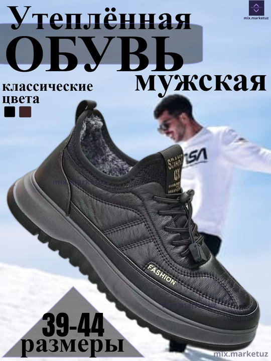 Kundalik qishki oyoq kiyim Issiq suv o‘tkazmaydi sirpanmas etik slipon krossovka Malomer 