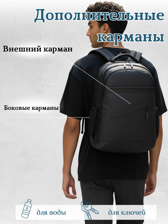 Рюкзак для ноутбука, повседневный, для путешествий, для школы, водонепроницаемый
