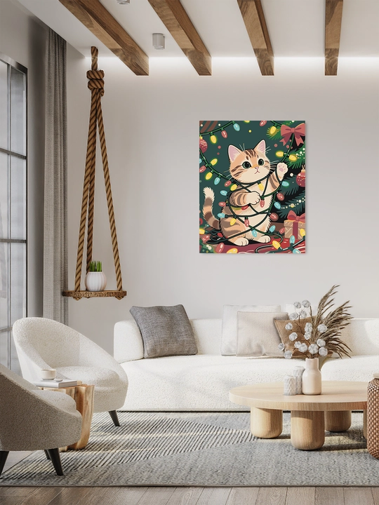 Raqamlar bo'yicha rasm chizish ARTERY Yangi yilgi, 40×50 sm, xolstga bo'yaladigan rasm