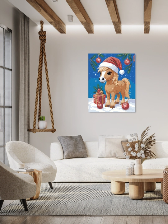 Raqamlar bo'yicha rasm chizish ARTERY Yangi yilgi, 40×50 sm, xolstga bo'yaladigan rasm