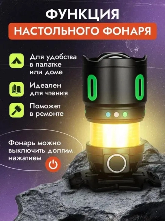 Kuchli qayta zaryadlanuvchi LED faralar