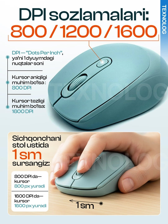 Barcha qurilmalar uchun ergonomik Bluetooth/2.4Ghz simsiz sichqoncha, qayta quvvatlanadi