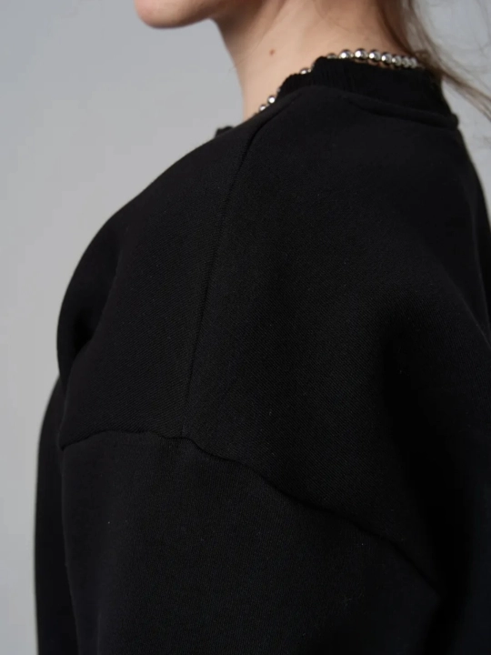 Свитшот FASHION c начесом теплый женский 100% хлопок