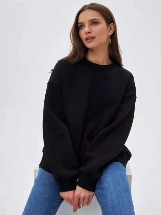 Свитшот FASHION c начесом теплый женский 100% хлопок